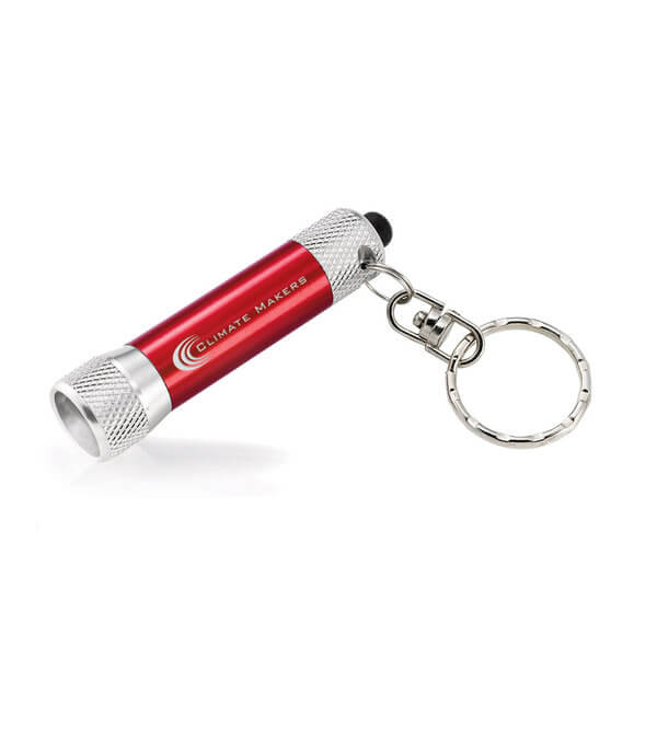 LED Taschenlampe mit Schlüsselanhänger versch Farben Tasche Schlüsselbund 